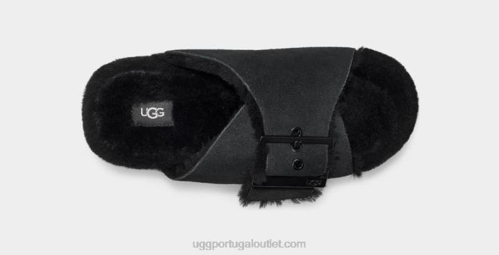 Camurça preta fivela exterior UGG 20TJ787 mulheres