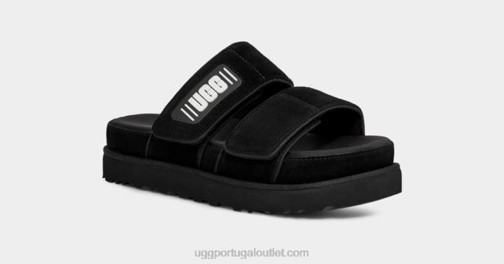 Camurça preta slide maior UGG 20TJ824 mulheres