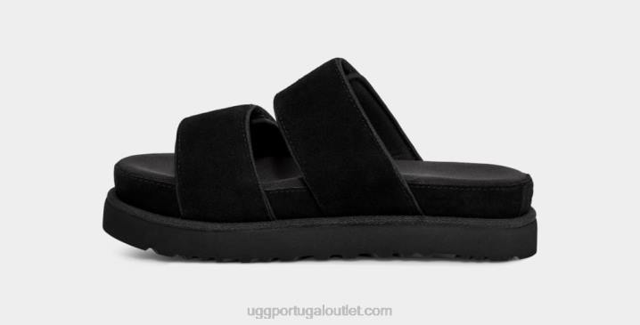 Camurça preta slide maior UGG 20TJ824 mulheres