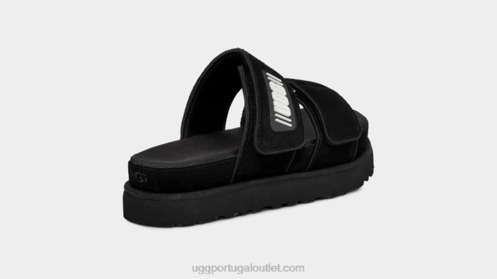 Camurça preta slide maior UGG 20TJ824 mulheres