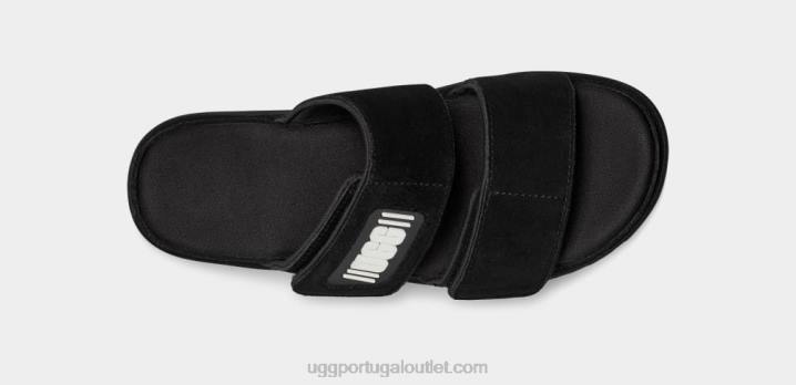 Camurça preta slide maior UGG 20TJ824 mulheres