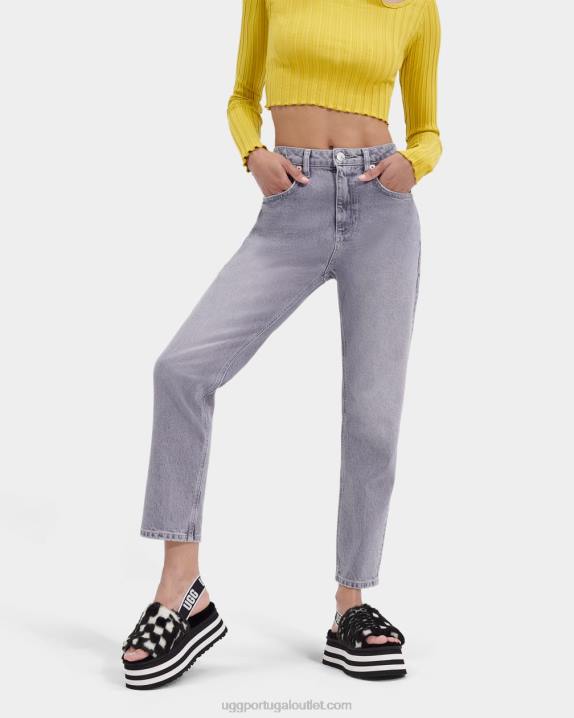 Preto branco slide de cheques de discoteca UGG 20TJ51 mulheres