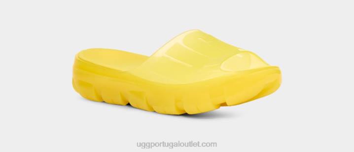 amarelo ensolarado slide de gelatina transparente UGG 20TJ401 mulheres