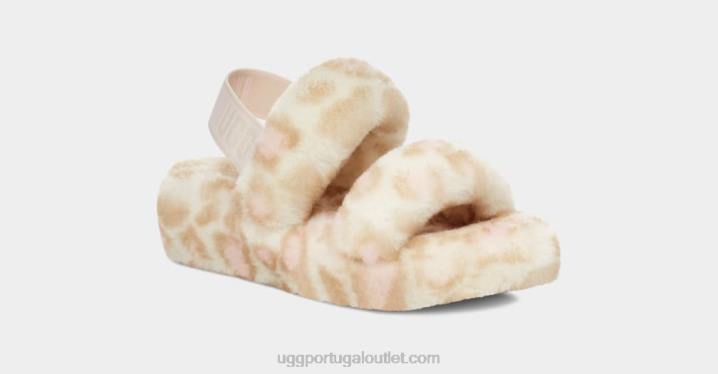branco oh sim estampa de pantera UGG 20TJ816 mulheres