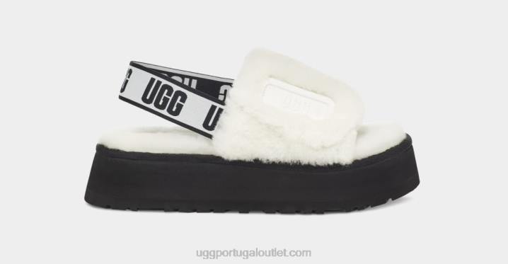 branco slide de discoteca UGG 20TJ77 mulheres