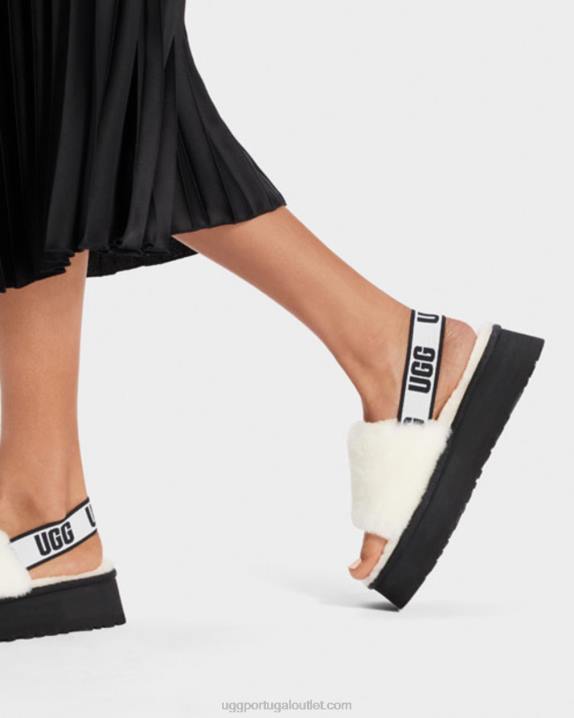 branco slide de discoteca UGG 20TJ77 mulheres