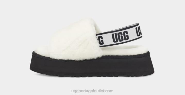 branco slide de discoteca UGG 20TJ77 mulheres