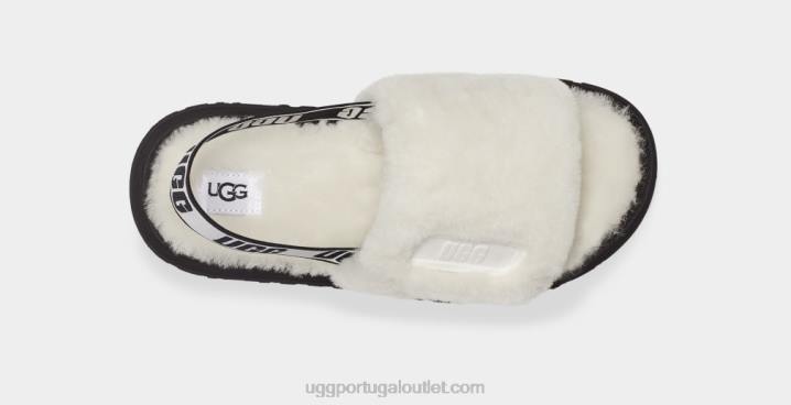branco slide de discoteca UGG 20TJ77 mulheres
