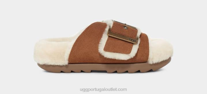 camurça castanha fivela exterior UGG 20TJ788 mulheres