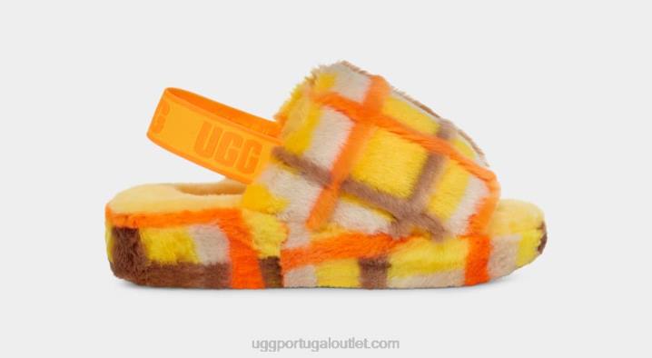 canário fluff sim slide xadrez punk UGG 20TJ66 mulheres