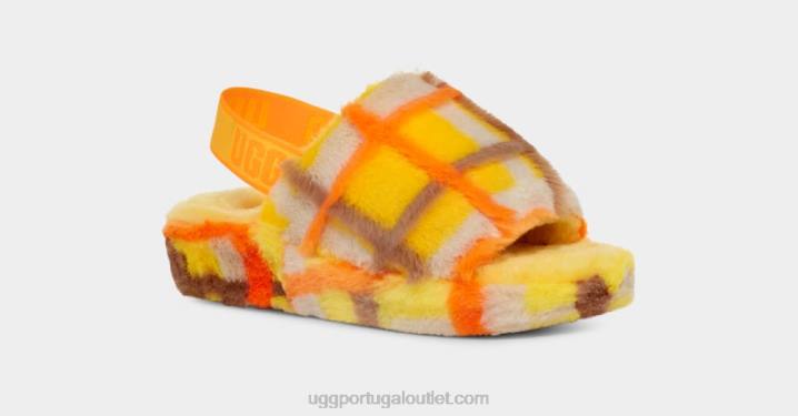 canário fluff sim slide xadrez punk UGG 20TJ66 mulheres