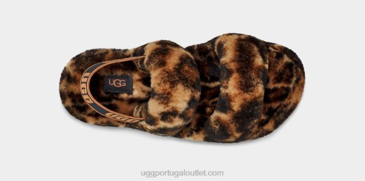 caramelo oh sim estampa de pantera UGG 20TJ814 mulheres