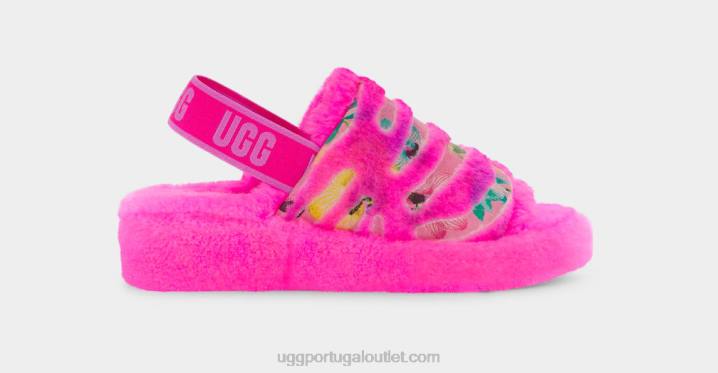 caramelo rosa fluff sim flor de tigre UGG 20TJ804 mulheres