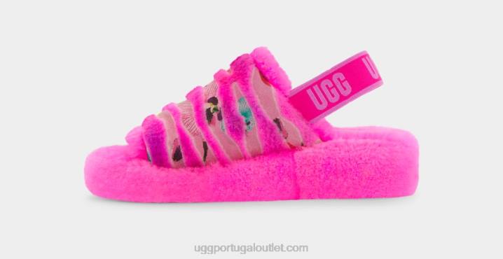 caramelo rosa fluff sim flor de tigre UGG 20TJ804 mulheres