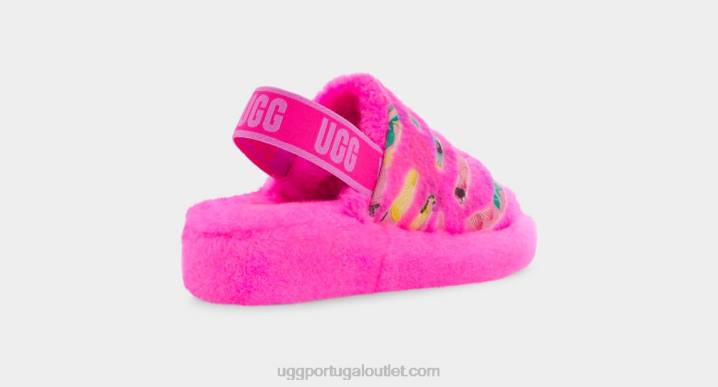 caramelo rosa fluff sim flor de tigre UGG 20TJ804 mulheres