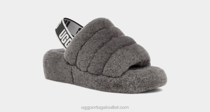 carvão fofo sim deslize UGG 20TJ712 mulheres