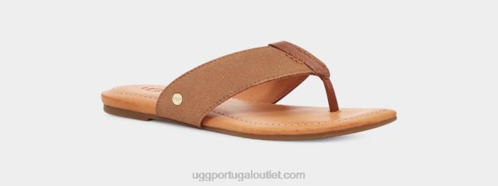 castanha carey flip camurça UGG 20TJ3 mulheres