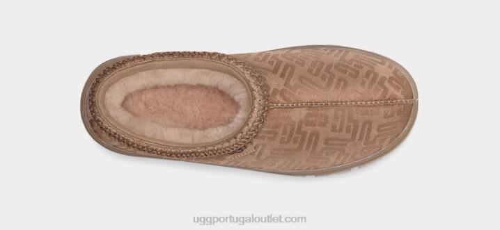 cinza bronzeado monograma gráfico tasman UGG 20TJ617 mulheres