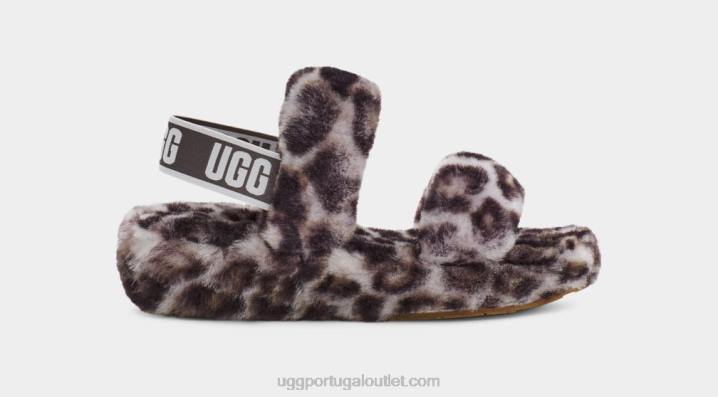 cinza tempestuoso oh sim estampa de pantera UGG 20TJ815 mulheres