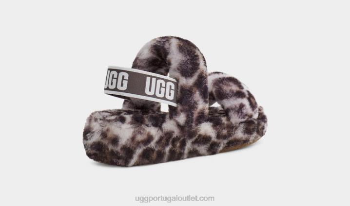 cinza tempestuoso oh sim estampa de pantera UGG 20TJ815 mulheres