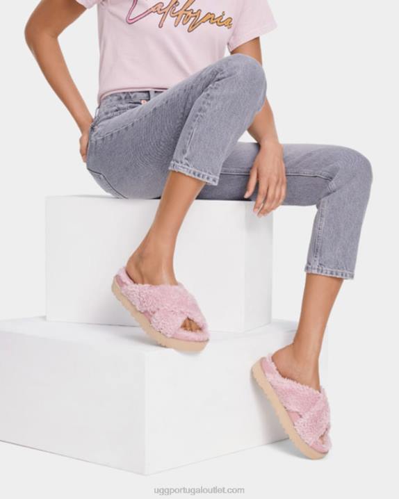 concha corrediça cruzada de açúcar fuzz UGG 20TJ831 mulheres