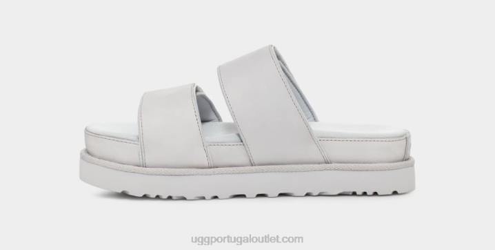 couro cinza metálico maior UGG 20TJ2141 mulheres