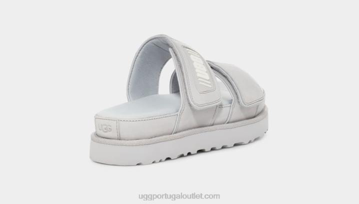 couro cinza metálico maior UGG 20TJ2141 mulheres