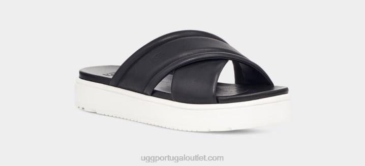 couro preto banda cruzada zayne UGG 20TJ539 mulheres
