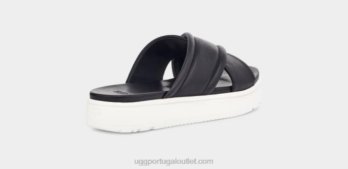couro preto banda cruzada zayne UGG 20TJ539 mulheres