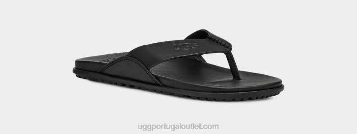 couro preto solivan flip UGG 20TJ813 mulheres