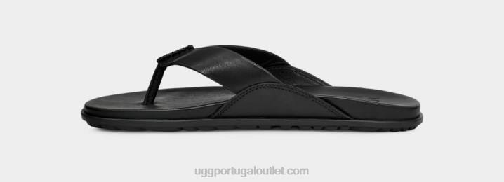couro preto solivan flip UGG 20TJ813 mulheres