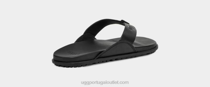 couro preto solivan flip UGG 20TJ813 mulheres
