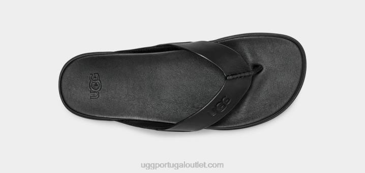 couro preto solivan flip UGG 20TJ813 mulheres
