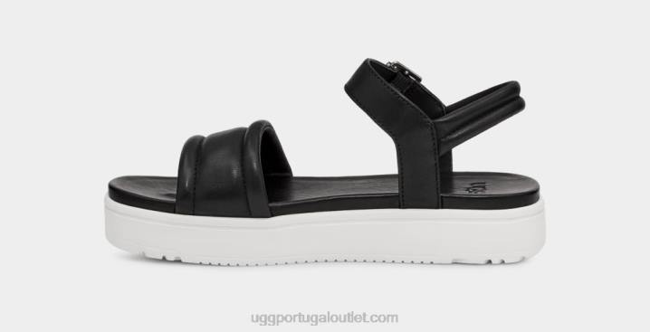 couro preto tira de tornozelo zayne UGG 20TJ2130 mulheres