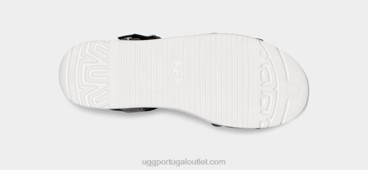 couro preto tira de tornozelo zayne UGG 20TJ2130 mulheres