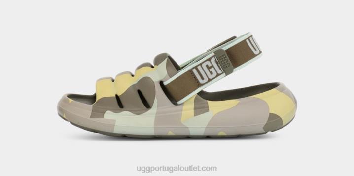 musgo verde esporte sim slide camopop UGG 20TJ519 mulheres