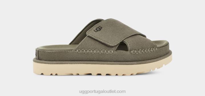 musgo verde slide transversal goldenstar UGG 20TJ438 mulheres