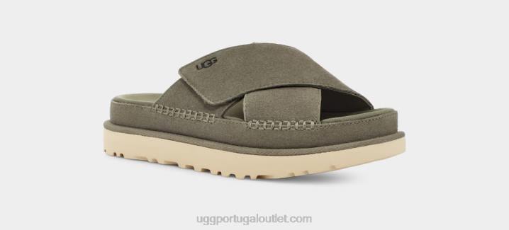 musgo verde slide transversal goldenstar UGG 20TJ438 mulheres