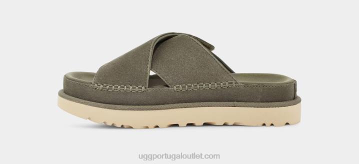musgo verde slide transversal goldenstar UGG 20TJ438 mulheres