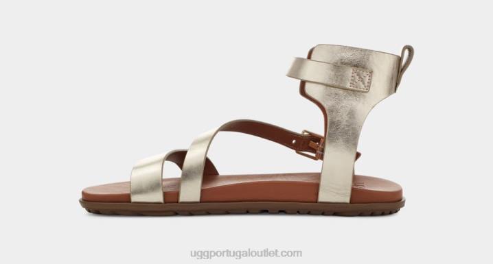 ouro pálido metálico alça solivan UGG 20TJ63 mulheres