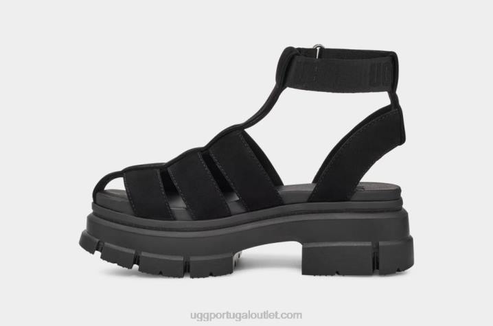 preto ashton strappy UGG 20TJ467 mulheres