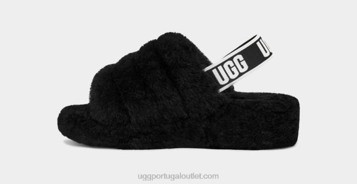 preto fofo sim deslize UGG 20TJ713 mulheres