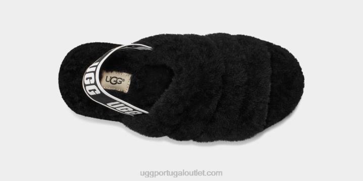 preto fofo sim deslize UGG 20TJ713 mulheres