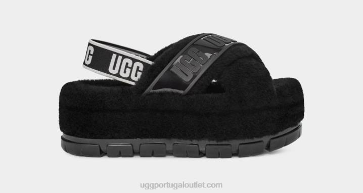 preto fuzzita claro UGG 20TJ731 mulheres