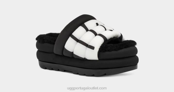 preto logotipo maxi slide UGG 20TJ706 mulheres