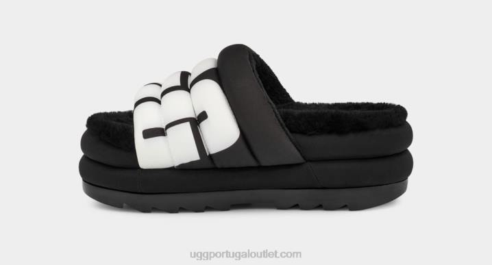 preto logotipo maxi slide UGG 20TJ706 mulheres