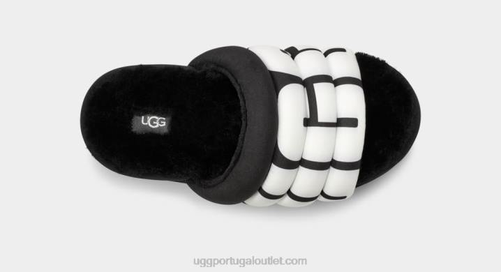preto logotipo maxi slide UGG 20TJ706 mulheres