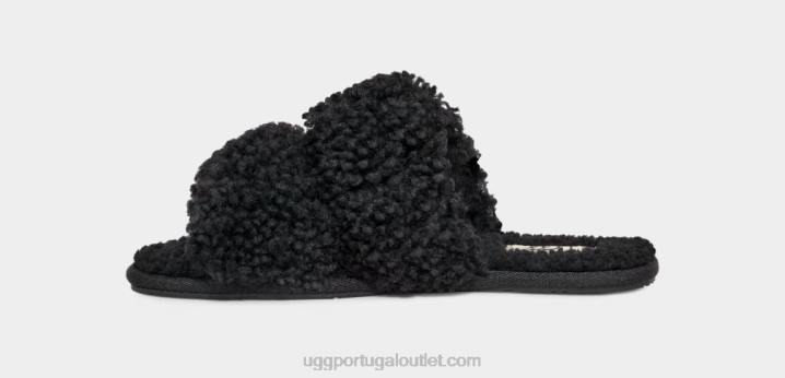 preto scuffetta maxi encaracolado UGG 20TJ680 mulheres