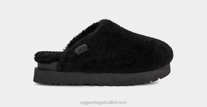 preto slide de açúcar penugem UGG 20TJ2100 mulheres