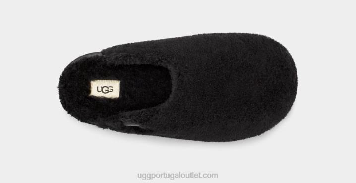 preto slide de açúcar penugem UGG 20TJ2100 mulheres
